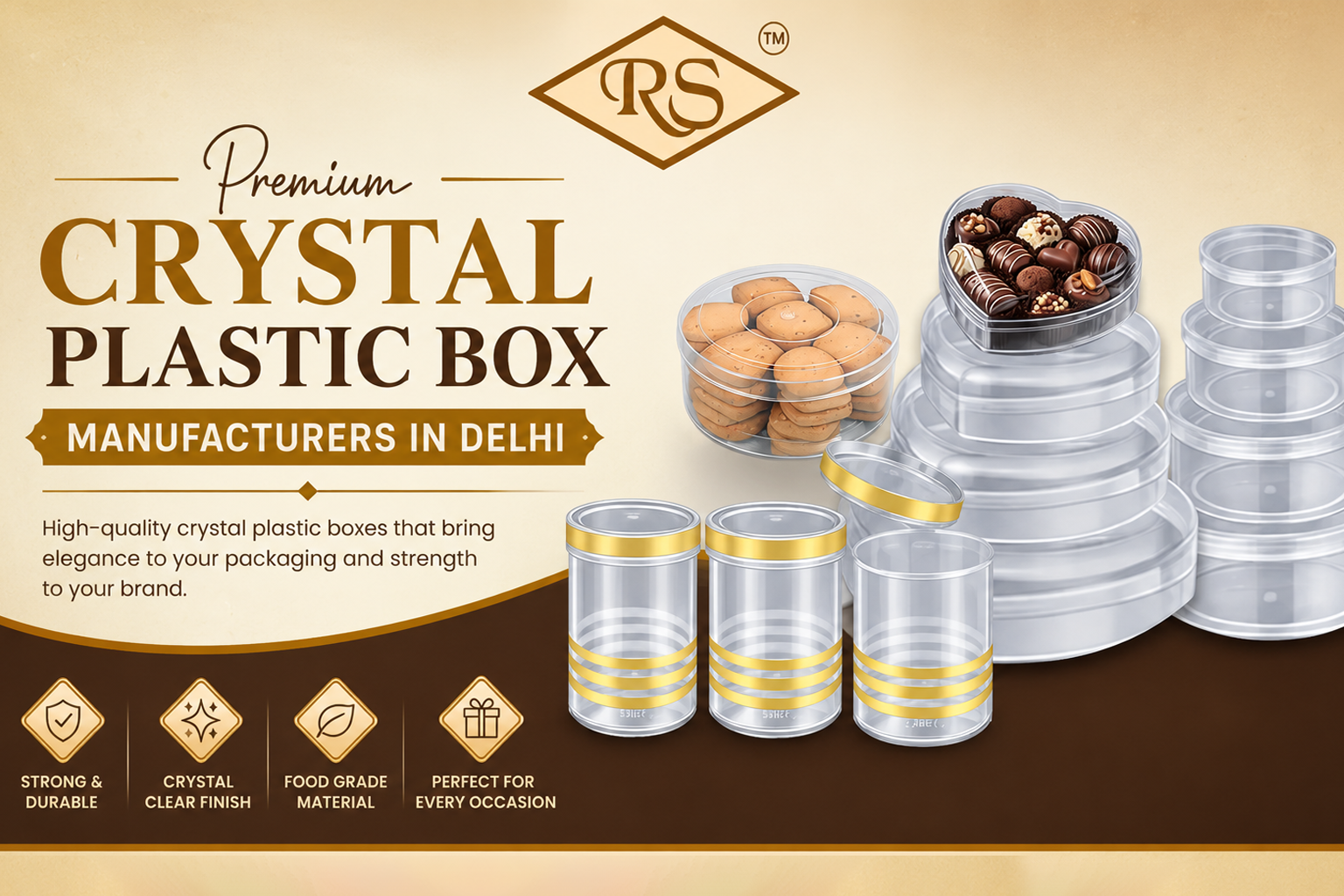 Crystal Plastic Box Manufacturers in Delhi